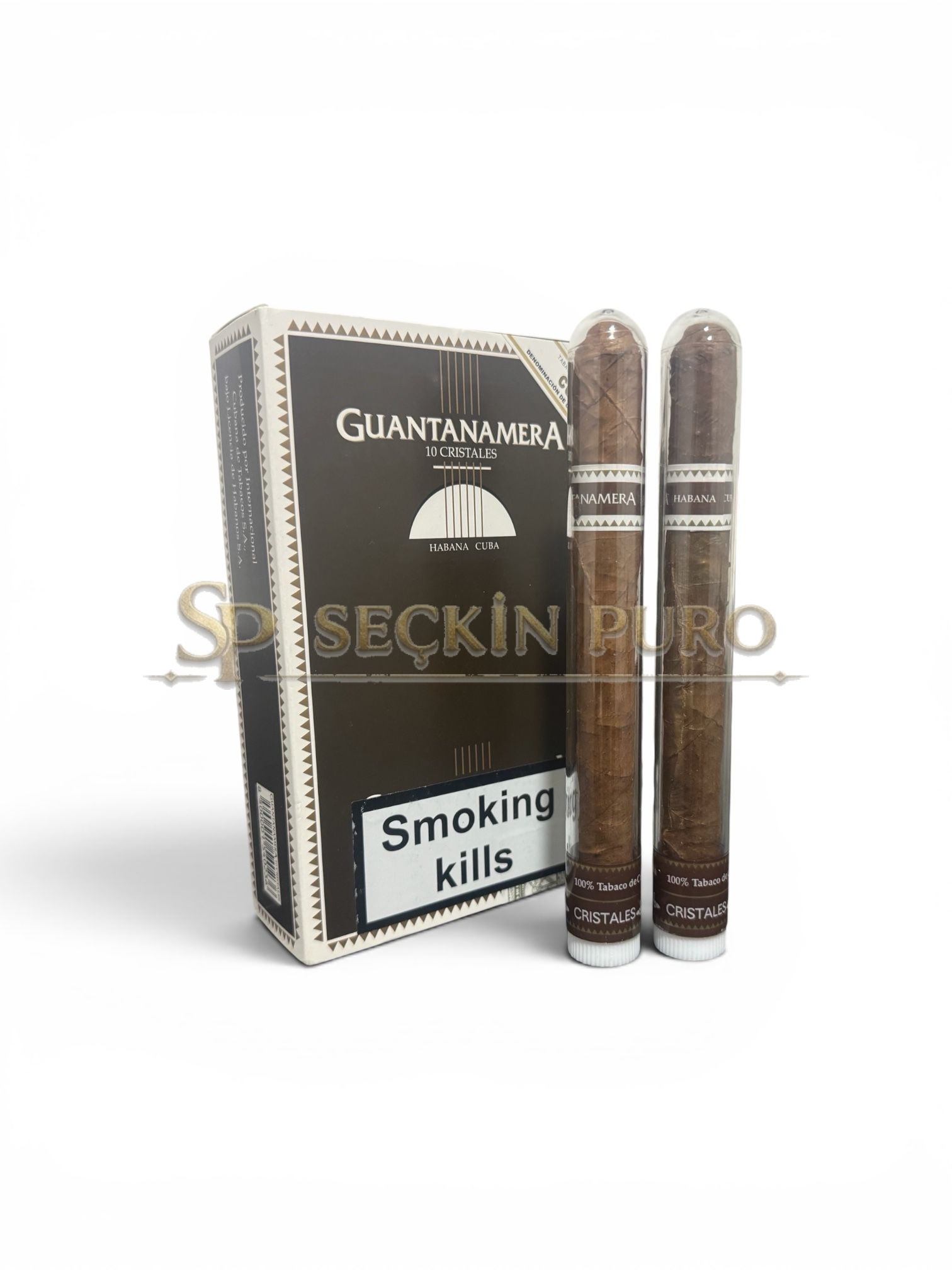 a4e14a3e-4e2a-4c64-a82c-af159533e9d4 Guantanamera Cristales 10’lu tüplü Küba puro kutusu