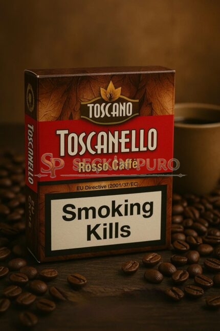 Toscanello Rosso Caffè 10 paket kahve aromalı İtalyan kısa puro